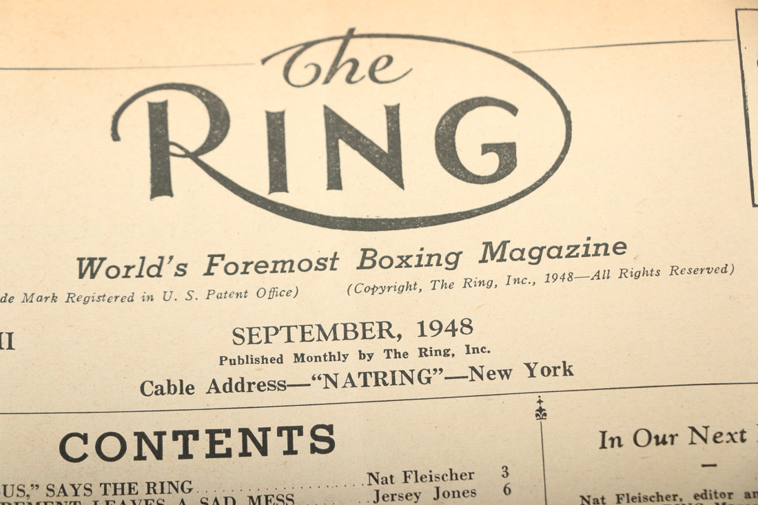 Assortment of Vintage "The Ring" Boxing Magazines