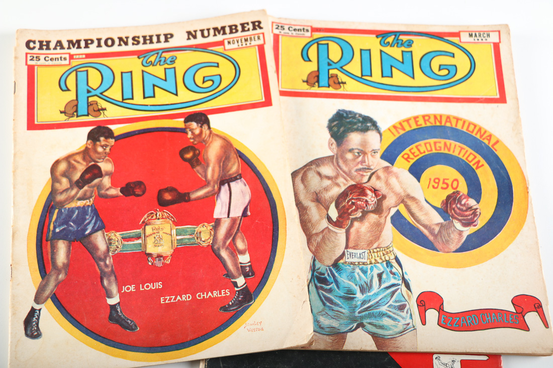 Assortment of Vintage "The Ring" Boxing Magazines