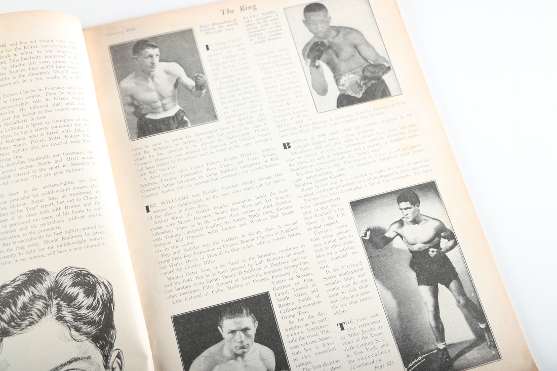 Assortment of Vintage "The Ring" Boxing Magazines