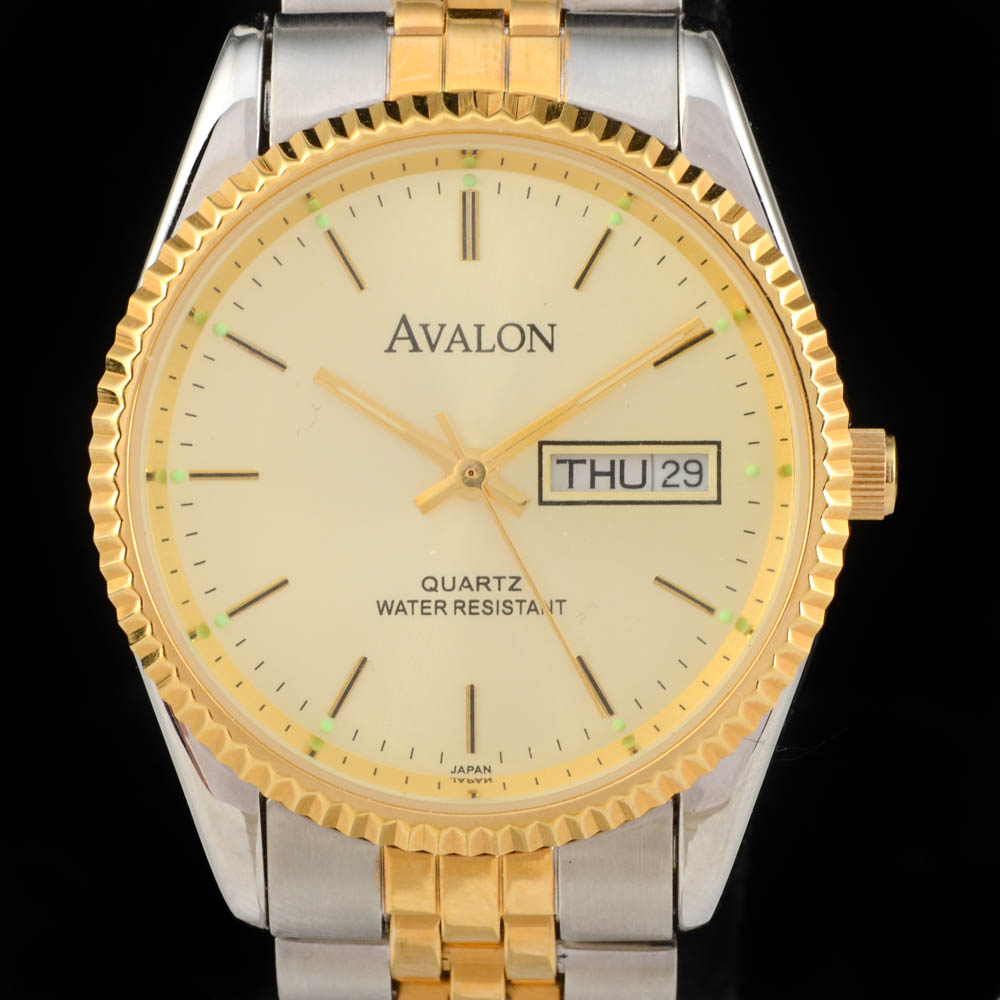 Men's Avalon Two Tone Stainless Steel Watch