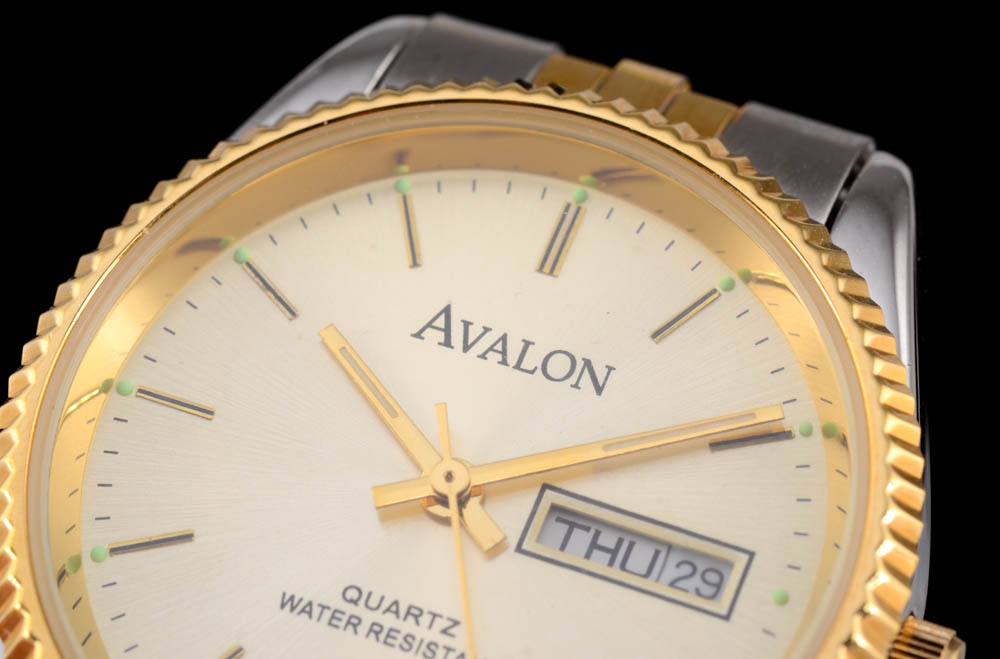 Men's Avalon Two Tone Stainless Steel Watch