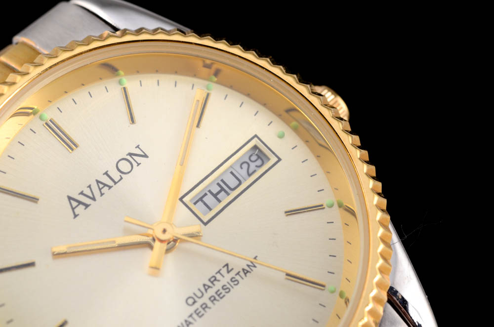 Men's Avalon Two Tone Stainless Steel Watch