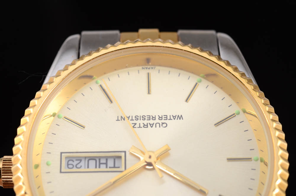 Men's Avalon Two Tone Stainless Steel Watch