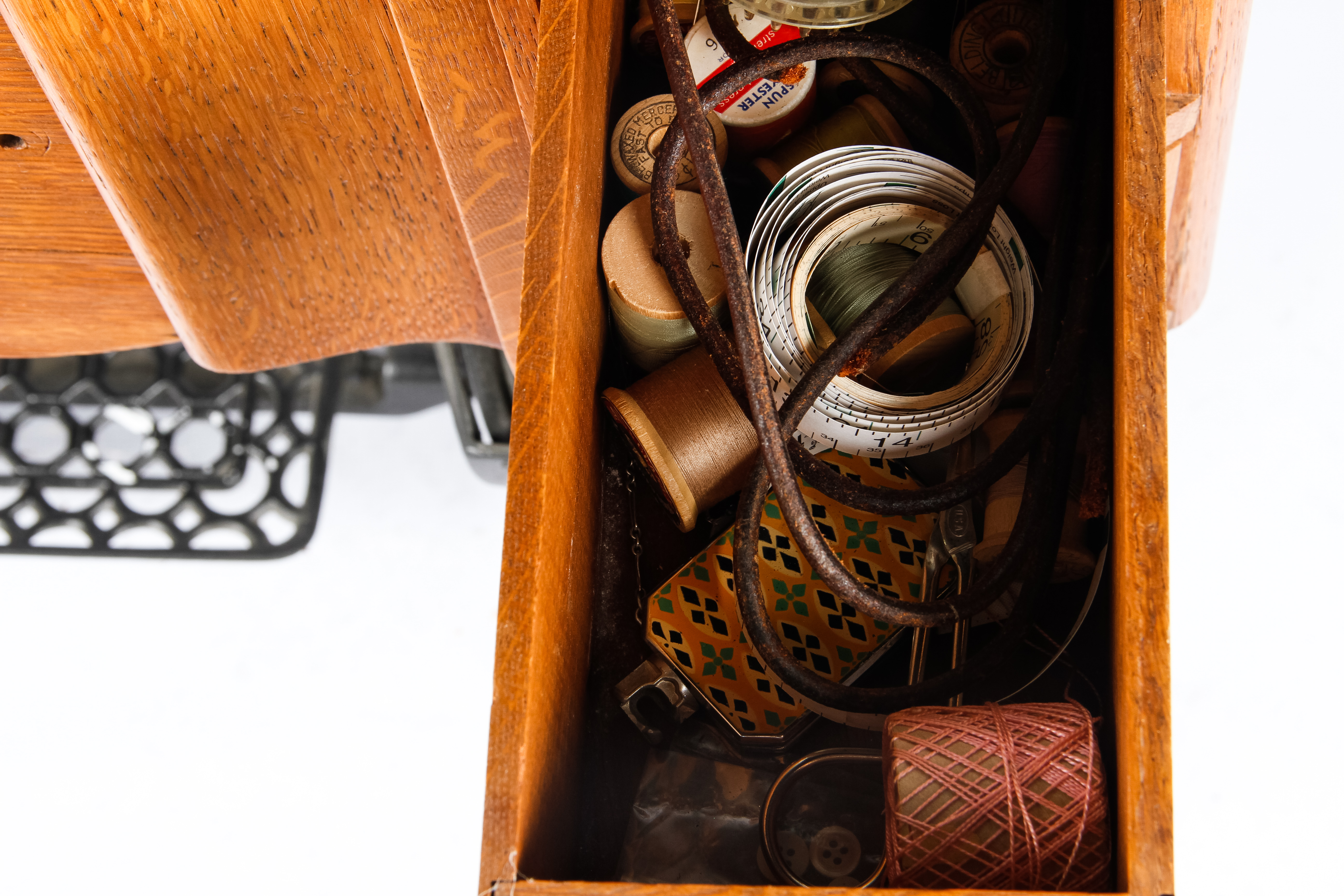 Vintage Standard Sewing Machine and Cabinet