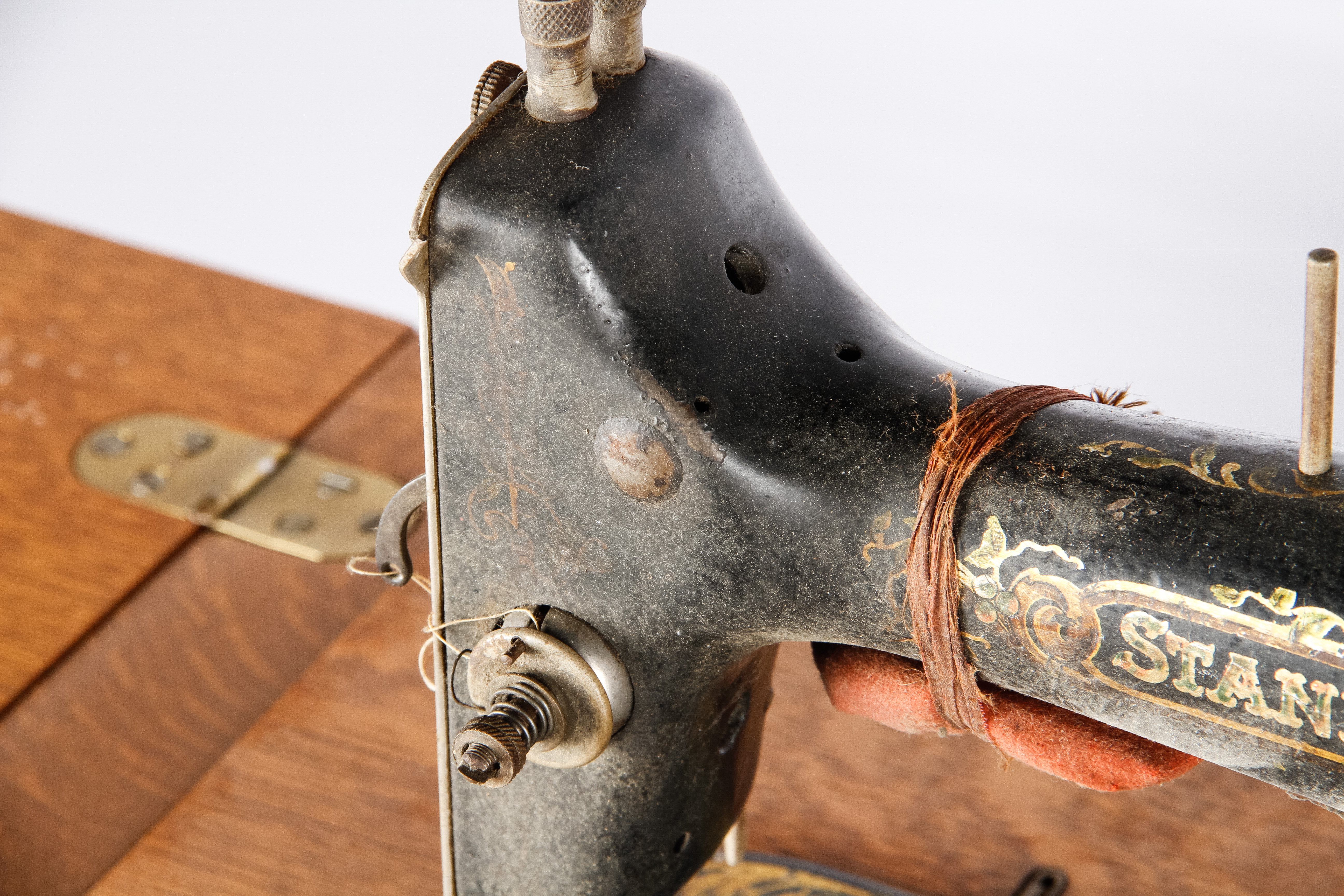 Vintage Standard Sewing Machine and Cabinet