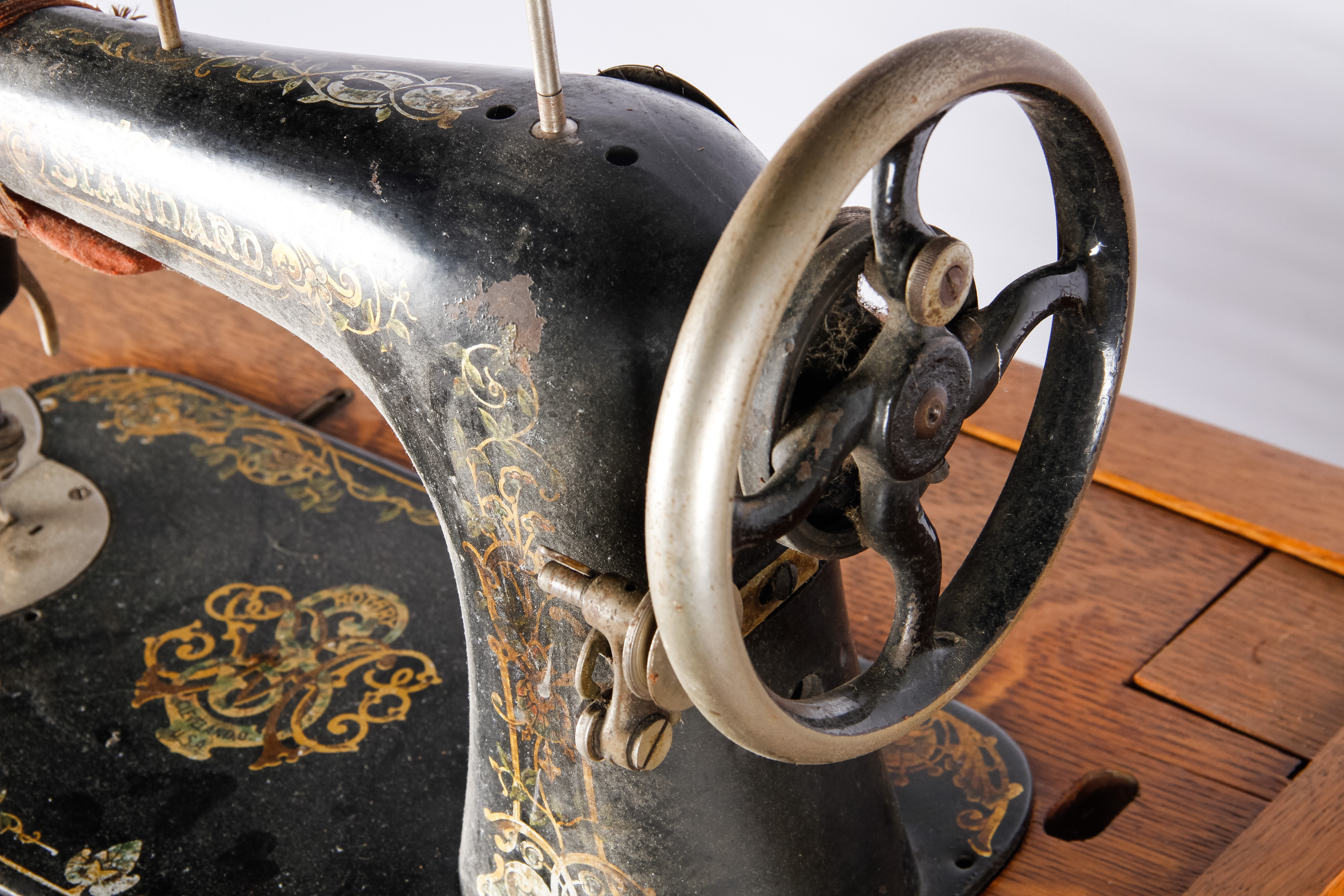 Vintage Standard Sewing Machine and Cabinet