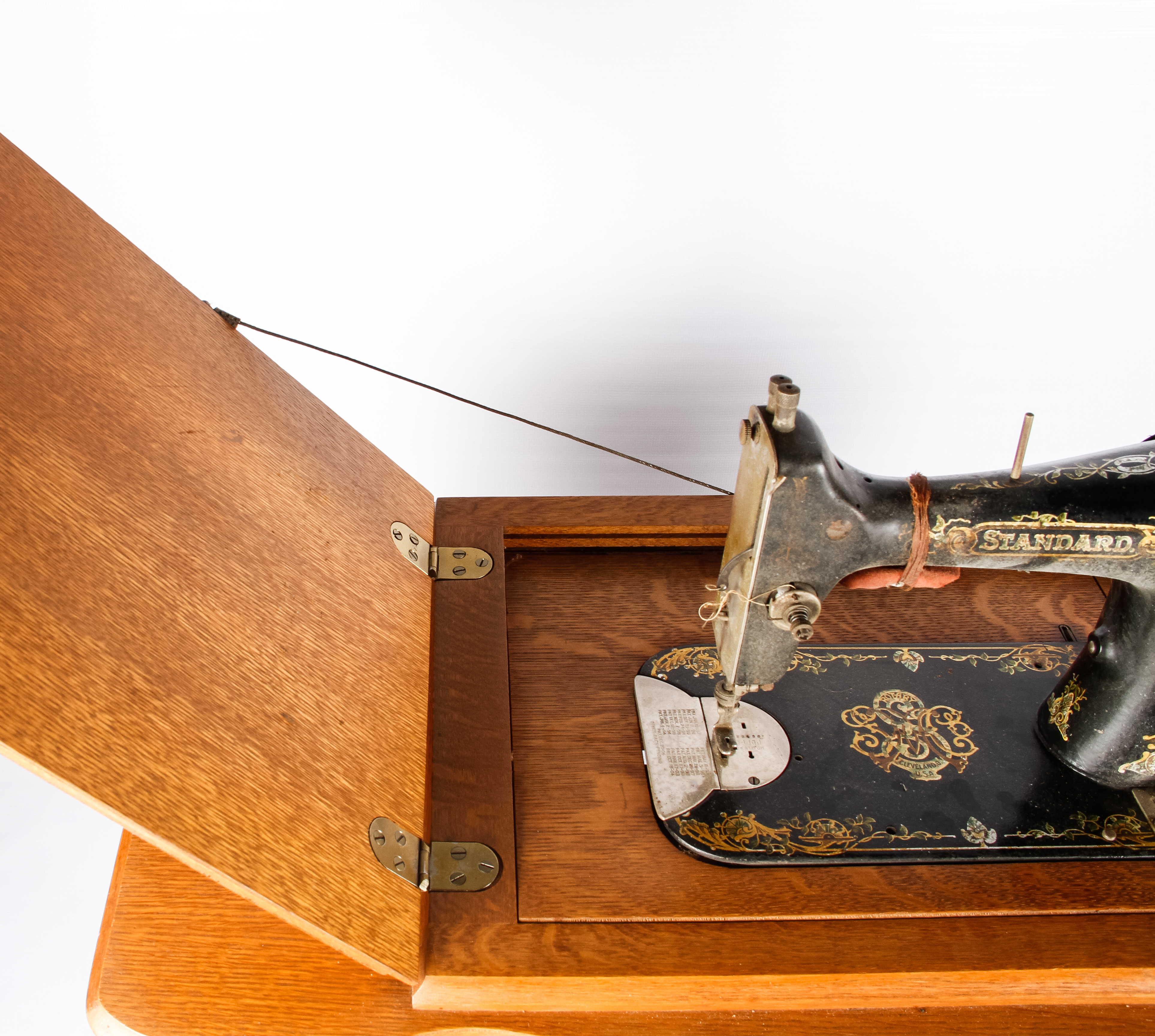 Vintage Standard Sewing Machine and Cabinet