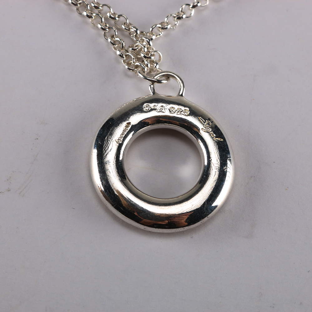 Sterling Silver Leopard Print Bracelet and Silver Tone Necklace