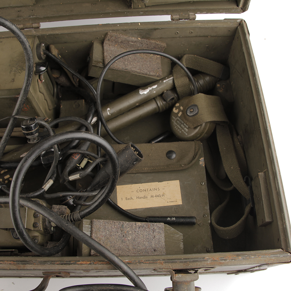 Original WWII Signal Corps U.S. Army Mine Detector Set
