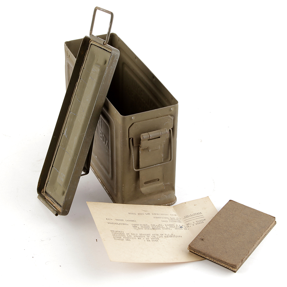 Authentic World War II .30 and .50 Caliber Ammunition Cases