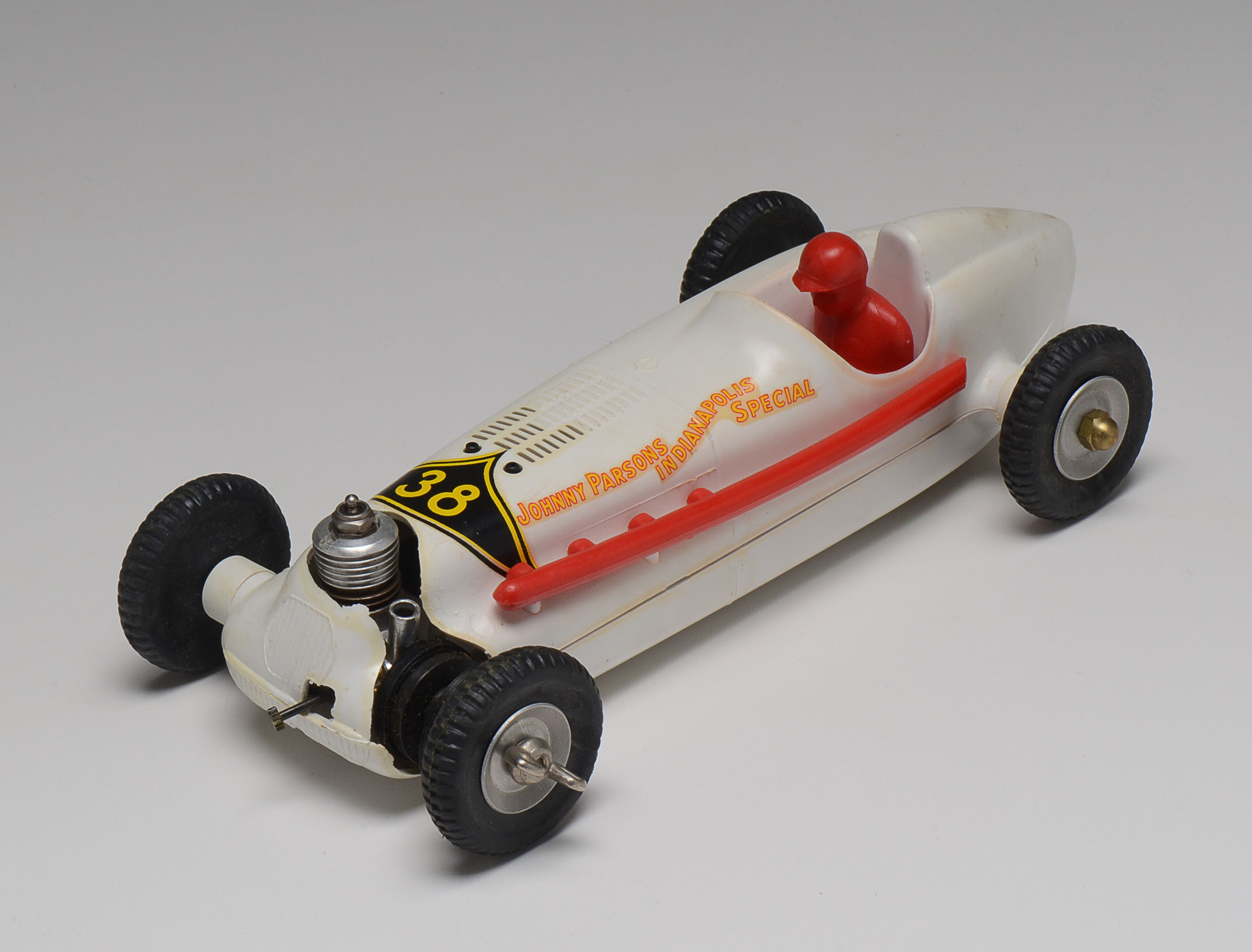 Johnnie Parsons' Indianapolis Automite Race Car with Jet Engine and Grandstand Model Kits