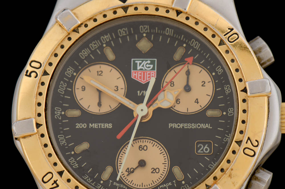 Men's Tag Heuer Certified Chronograph 200m Two Tone Stainless Steel Watch