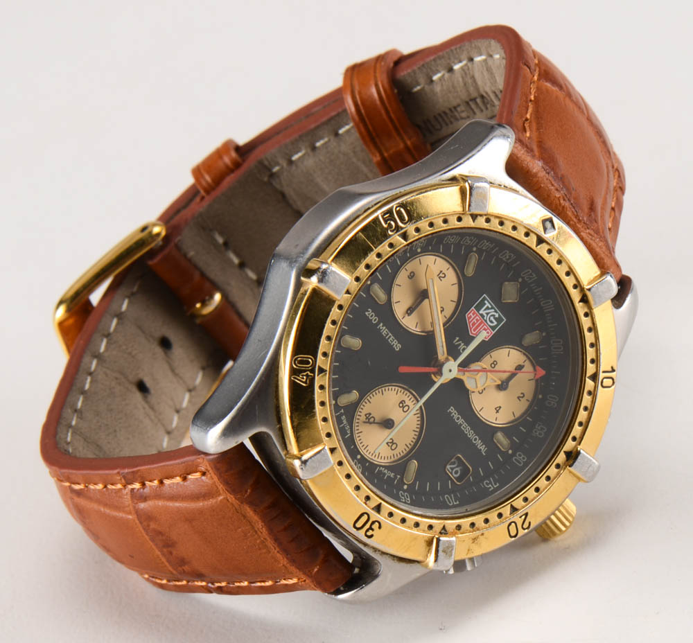 Men's Tag Heuer Certified Chronograph 200m Two Tone Stainless Steel Watch