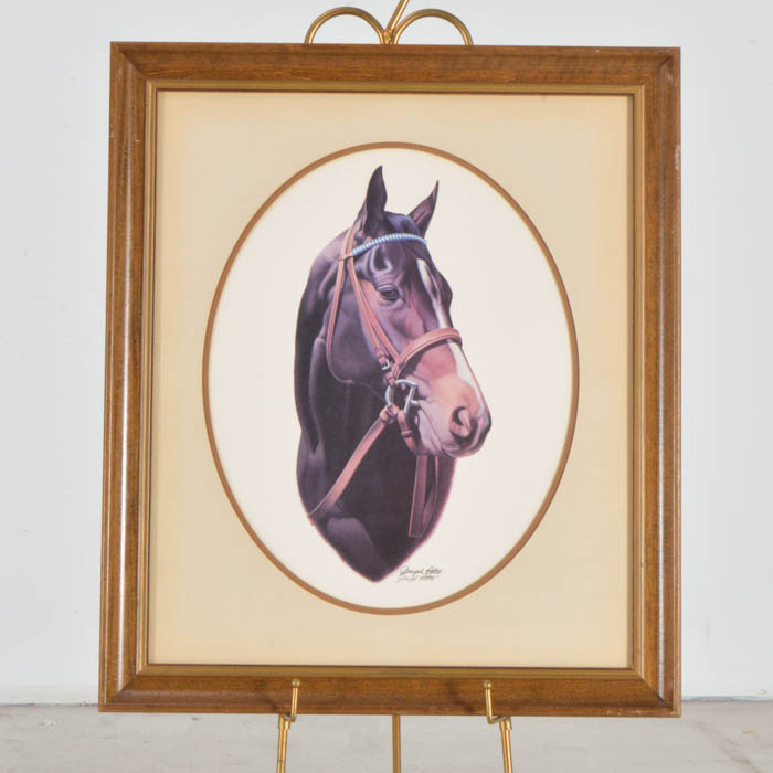 Signed Joseph Petro Offset Lithograph "Bay"