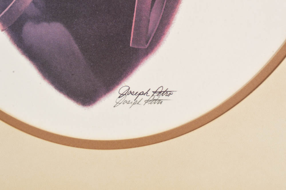 Signed Joseph Petro Offset Lithograph "Bay"