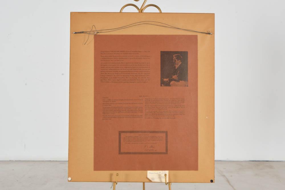 Signed Joseph Petro Offset Lithograph "Bay"