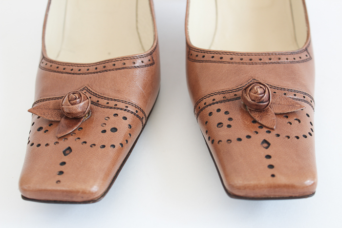 Prada Tan Leather Pumps