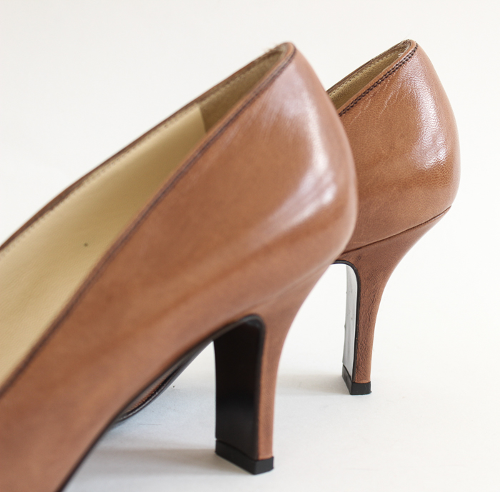 Prada Tan Leather Pumps