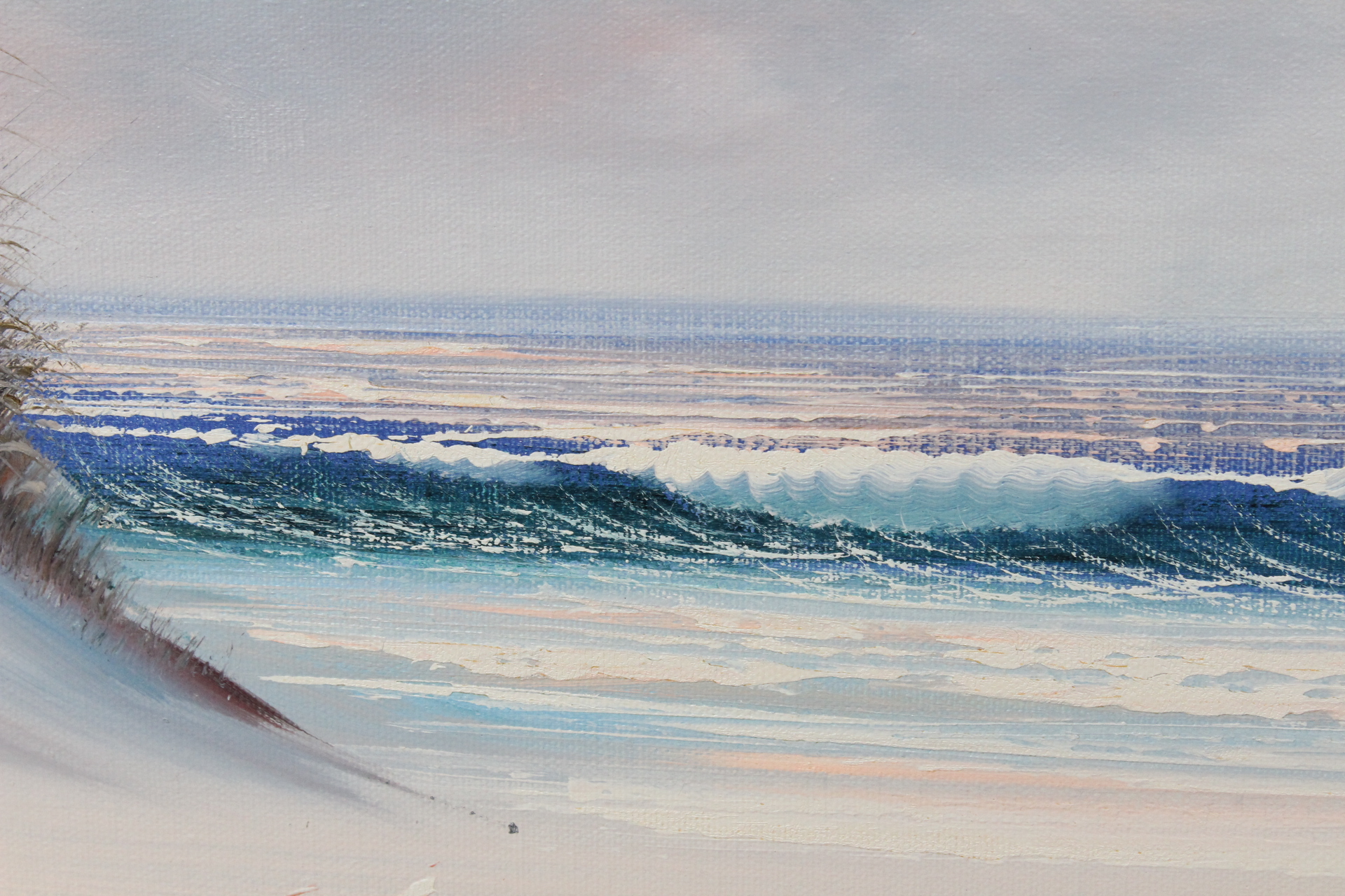 K. Wilson Signed Seascape Acrylic Painting
