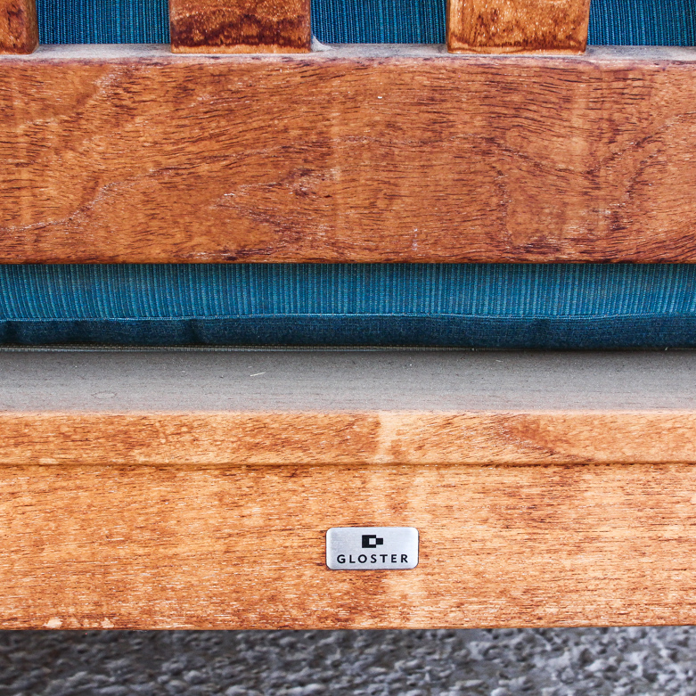 Pair of Contemporary Gloster Teak Patio Armchairs