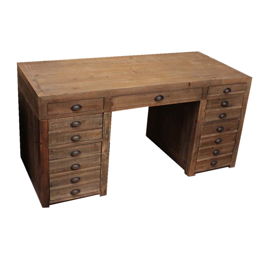 Rustic Reclaimed Wood Desk