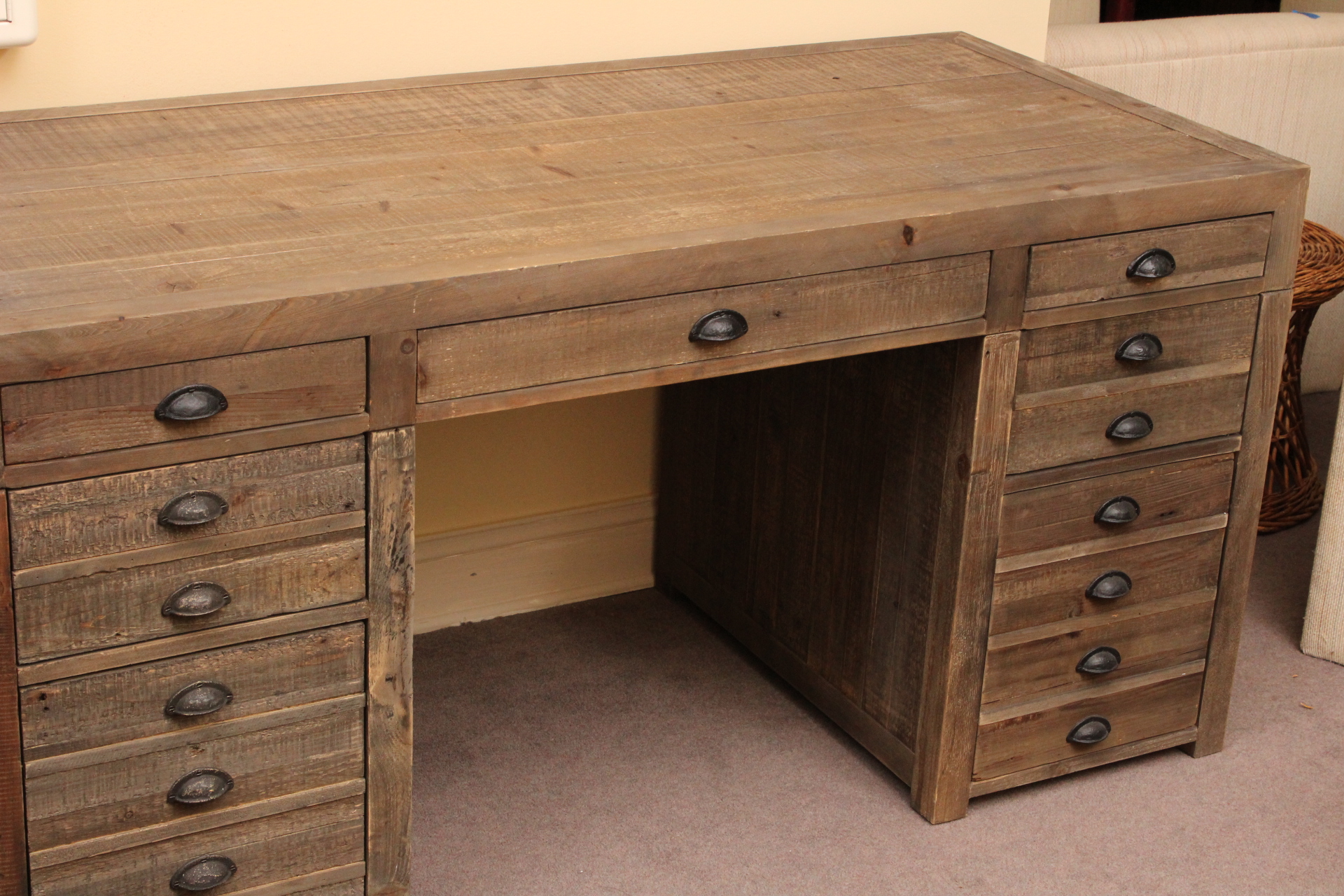 Rustic Reclaimed Wood Desk