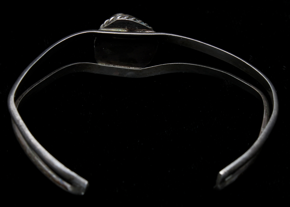 Collection of Turquoise and Coral Sterling Silver Bracelets