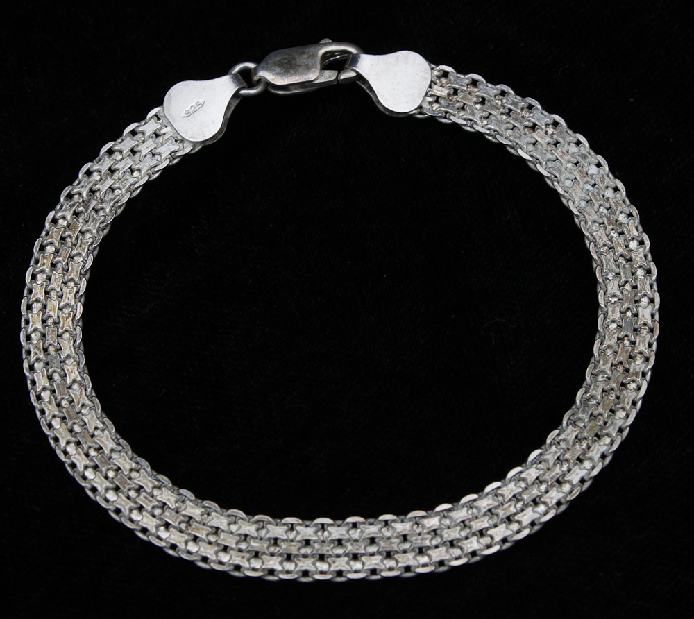 Collection of Turquoise and Coral Sterling Silver Bracelets