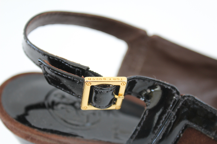 Tory Burch Brown Suede Slingback Heels