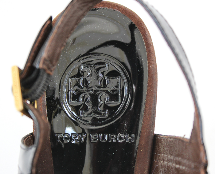 Tory Burch Brown Suede Slingback Heels