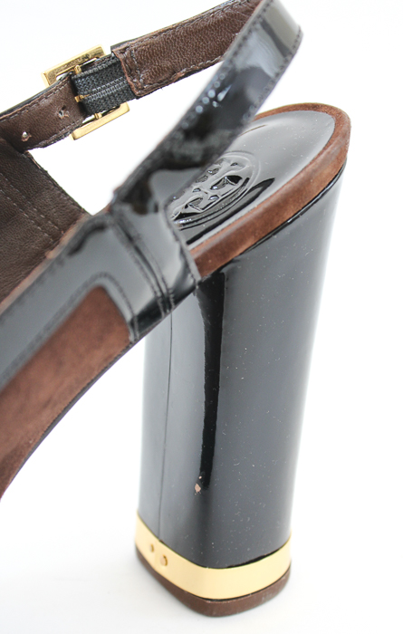 Tory Burch Brown Suede Slingback Heels