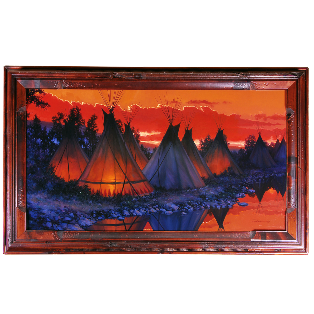 Ty Barhaug "Daybreak Over Summer Camp" Oil on Canvas