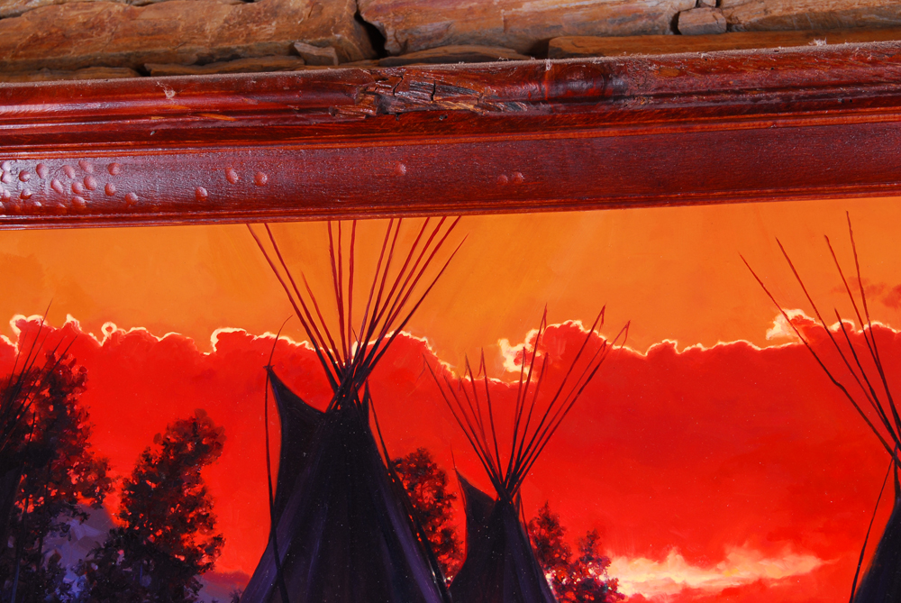 Ty Barhaug "Daybreak Over Summer Camp" Oil on Canvas