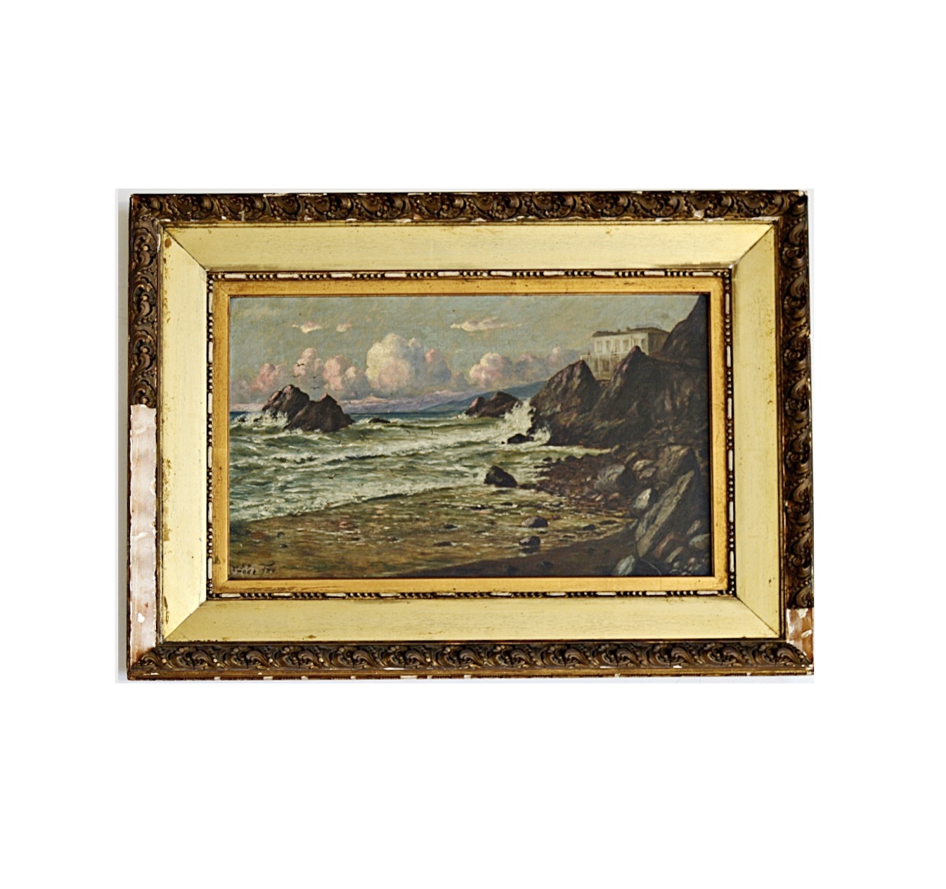 Late 19th Century Oil on Canvas of the Cliff House by J.P. Frost