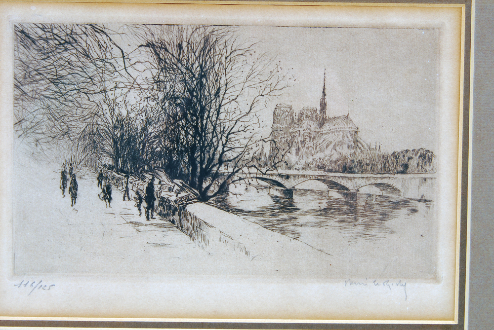 Limited Edition Henri Le Riche Signed Etching