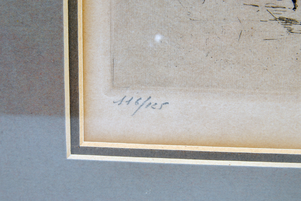 Limited Edition Henri Le Riche Signed Etching