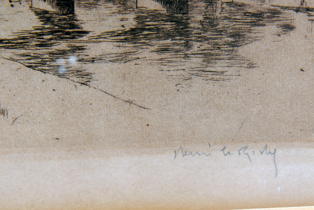 Limited Edition Henri Le Riche Signed Etching