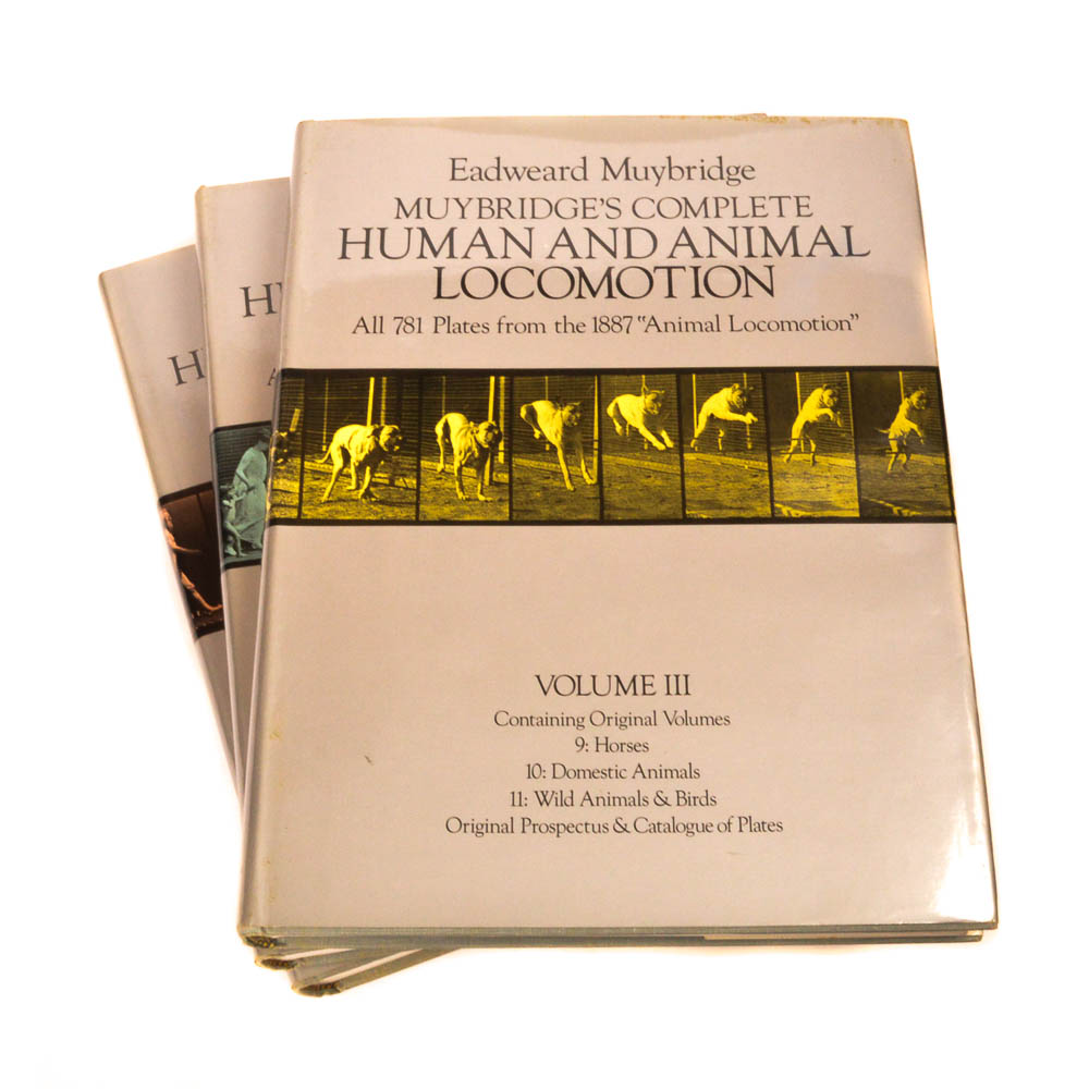 Eadweard Muybridge's "Complete Human and Animal Locomotion" Three Volume Set