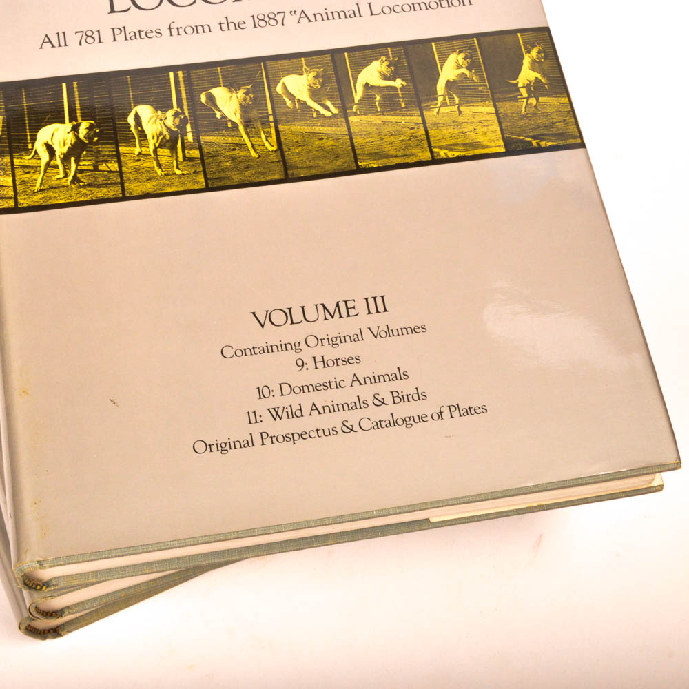 Eadweard Muybridge's "Complete Human and Animal Locomotion" Three Volume Set
