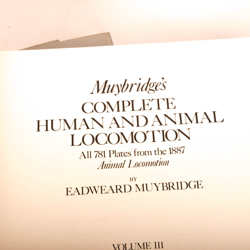 Eadweard Muybridge's "Complete Human and Animal Locomotion" Three Volume Set