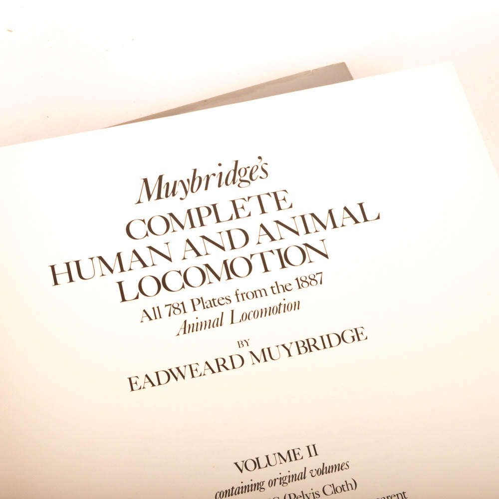 Eadweard Muybridge's "Complete Human and Animal Locomotion" Three Volume Set