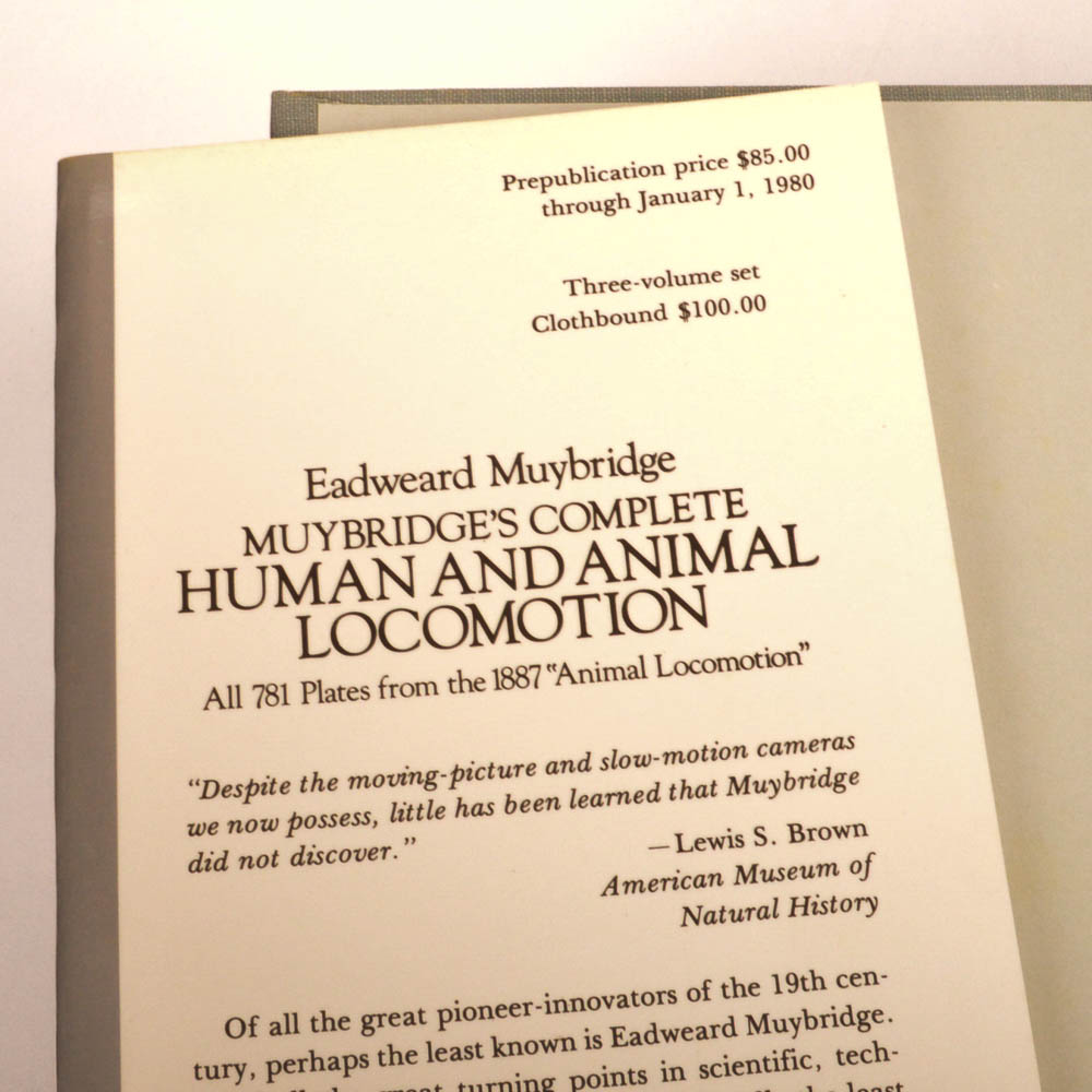 Eadweard Muybridge's "Complete Human and Animal Locomotion" Three Volume Set