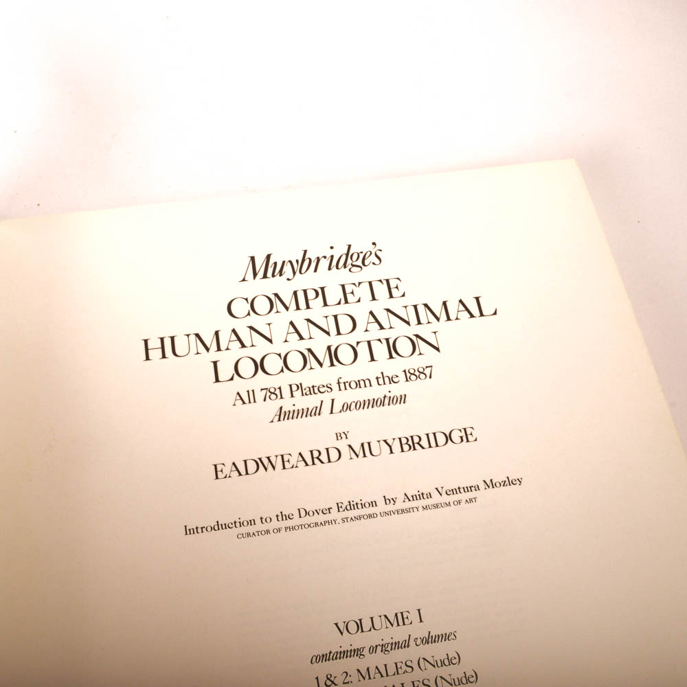 Eadweard Muybridge's "Complete Human and Animal Locomotion" Three Volume Set