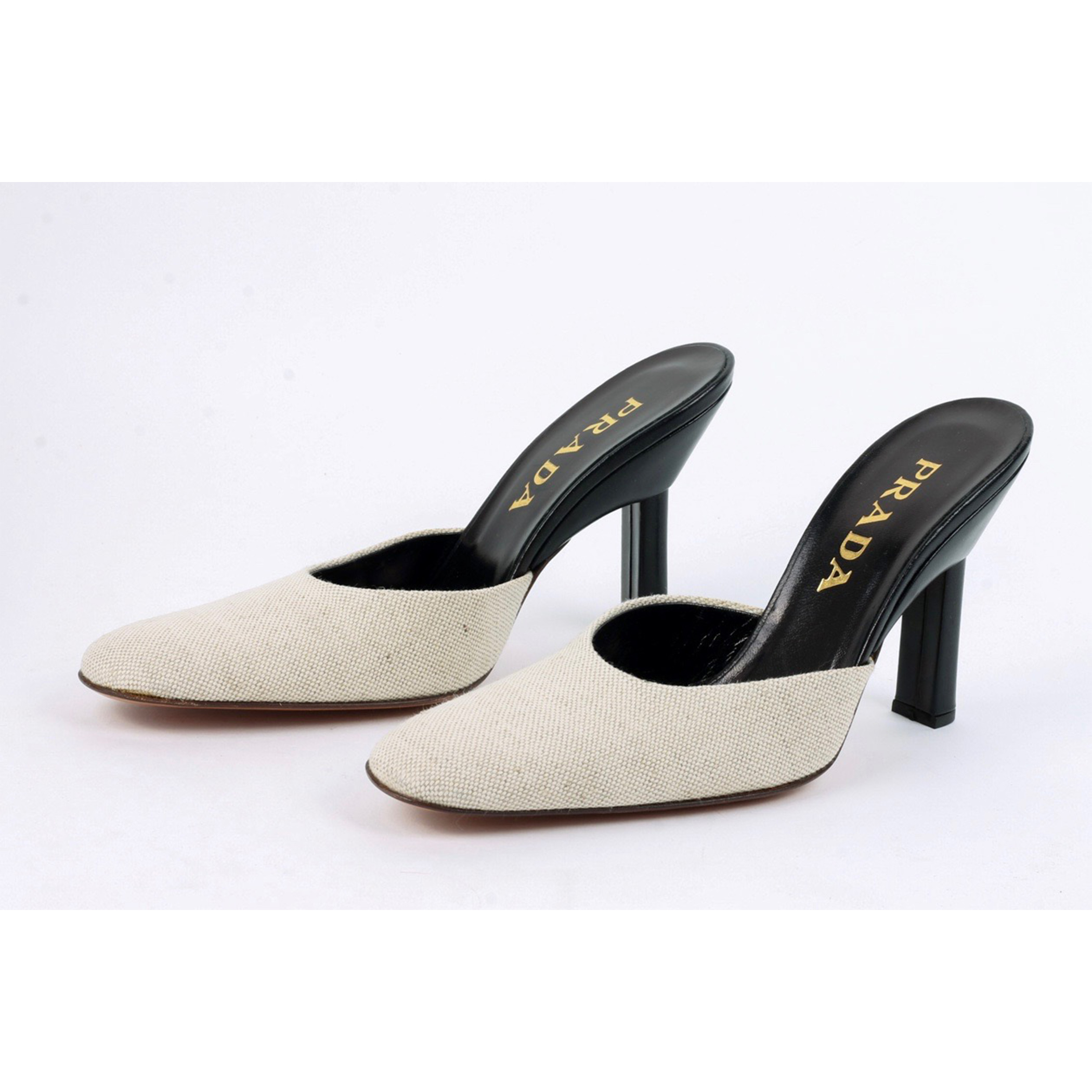 Prada Canvas Mules