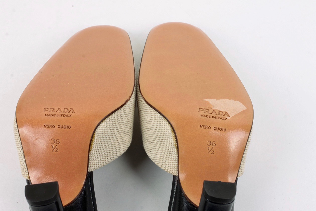 Prada Canvas Mules