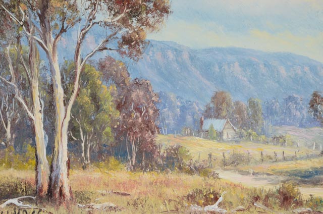 Laszlo "Leslie" Lukacs Original Oil Painting on Board "Valley Road"