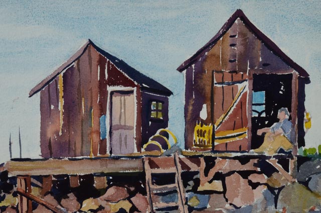 Three Original Watercolor Paintings by Virginia Phillips