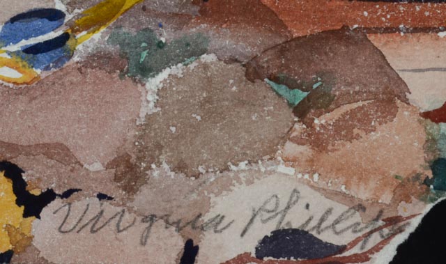 Three Original Watercolor Paintings by Virginia Phillips