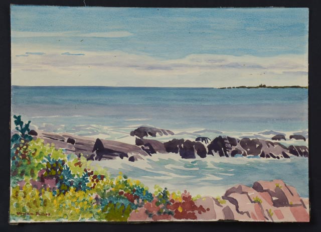 Three Original Watercolor Paintings by Virginia Phillips