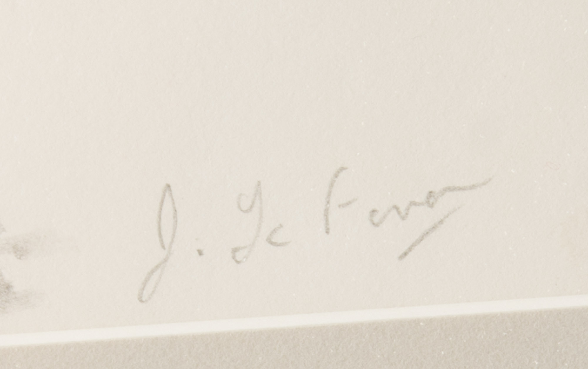 Original J. Lefever Pencil Drawing